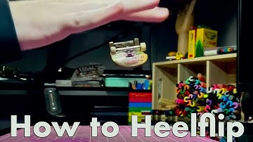 How to Heel Flip on a Fingerboard in 1 minute  (Tutorial) ￼