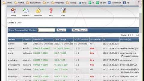 Hướng dẫn - Xóa Hosting DirectAdmin | P.A Việt Nam