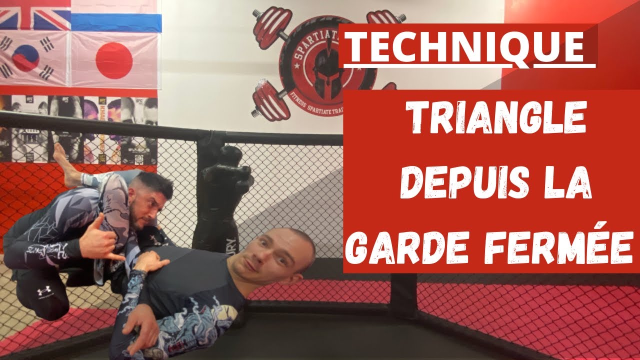 Technique MMA / JJB, comment attaquer le triangle depuis la garde fermée.