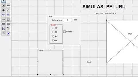 cara membuat simulasi peluru menggunakan aplikasi Matlab by YULIRAMASARISITUMORANG-FPK UNRI