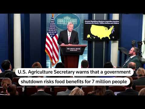 US government shutdown risks food benefits for 7 million people