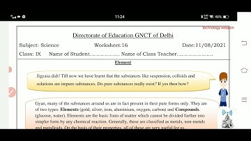 class 9 science worksheet no 16 date 11/8/21