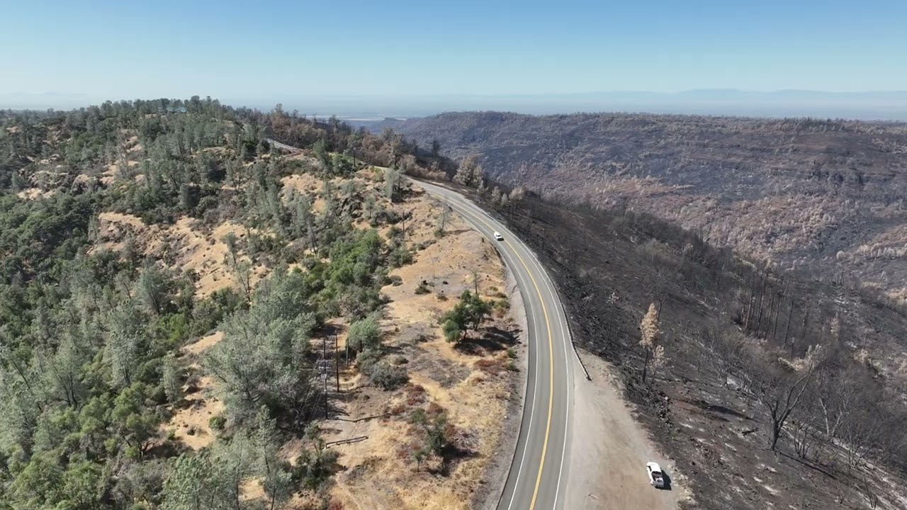 Drone View of Shaded Fuel Break Effect