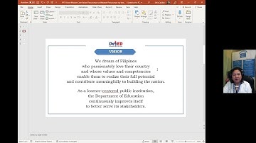 DepEd Vision, Mission  and Core Values