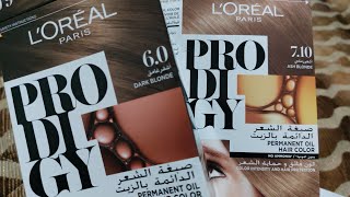 تجربتى مع صبغة #لوريال بدون امونيا برو دى جى LOREAL PRODIGY# بدون بودرة تفتيح بدون أكسجين