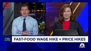 California fastfood wage hike hits prices