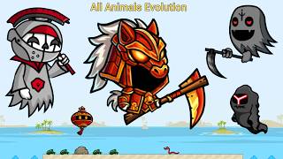 All Animals Evolution With Lunar Horse Reaper Knight Pumpkin Cultist Ghost Laser Ghost (EvoWorld.io)