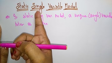 Static Single Variate Model | | Software Engineering | SE | Lec-28 | Bhanu Priya