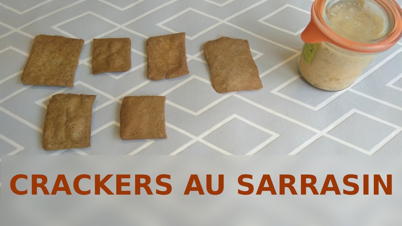 Crackers au sarrasin/blé noir (sans gluten) YouTube