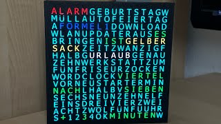 WordClock 16x16 LED matrix