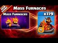 100 MASS FURNACES Event is INSANE 🔥 Clash of Clans