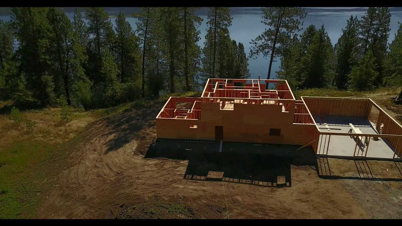 Eagles Cove Lot 1 home construction Lake Roosevelt YouTube