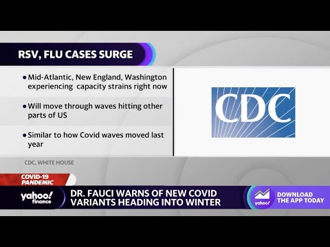 Cdc warns of early-hitting flu, upper respiratory infections, while expecting covid variants