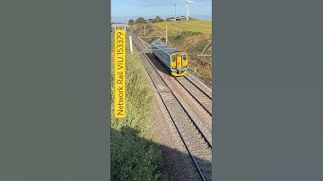 Network Rail. 153379 Video Inspection Unit on 2Q34 Lichfield to Derby R.T.C. @ Betley. 🔎🔎