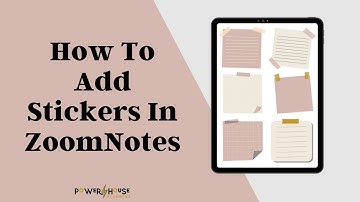 How To Add Stickers To ZoomNotes Digital Planner  | Import Digital Stickers To ZoomNotes