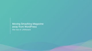 Moving Smashing Away from WordPress