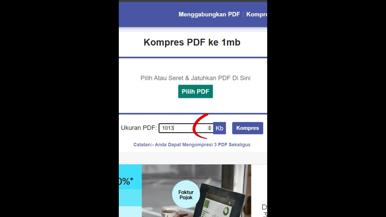 Cepat dan Mudah mengatur ukuran Kompres File PDF dengan Pi7 PDF TOOL