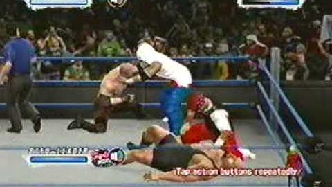 WWE Smackdown vs. Raw 2009 online (PS3): WWE-KAnE3o1 and roughcramp vs. STFU clan