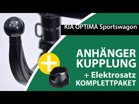 Anhängerkupplung abnehmbar KIA OPTIMA Sportswagon  | Westfalia Komplettsatz + Montage von Rameder