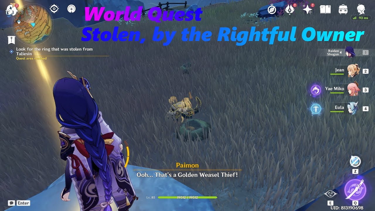 Stolen, by the Rightful Owner World Quest Genshin Impact YouTube