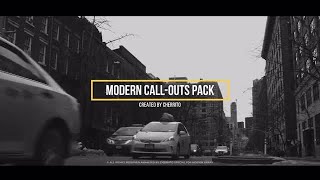 Modern Call-Outs Pack Premiere Pro Templates