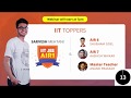 10 Secrets to Crack IIT JEE Advanced by Top 10 AIRs | AIR 1 Sarvesh Mehtani with Vedantu Teachers