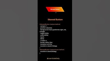 Skewed Button Effect Using HTML and CSS! || Hover Effect on Button || #tutorial #viralvideo #shorts