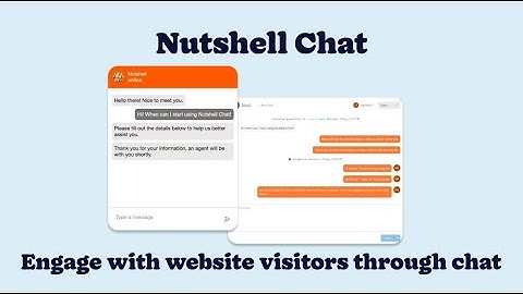 Engage With Visitors Through Nutshell Chat