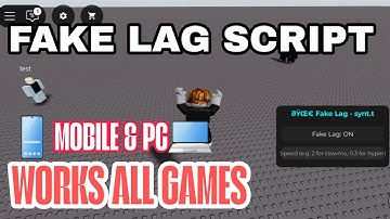 *UNIVERSAL* 🏃‍♂️FAKE LAG SCRIPT🔥 | FAKE LAG | 🏆WORKS ALL GAME | 📱MOBILE & PC💻