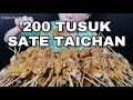 MUKBANG SATE 200 TUSUK TAICHAN THAICAN PASAR MARELAN MEDAN 🥰 #jejezhuang