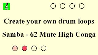 Drum Loop - Latin - Samba - 62 Mute High Conga - 120 Bpm