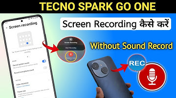 How to record screen with sound in tecno spark 1,spark 1, tecno | Screen recording kaise kare