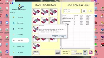 Winform C# + SQL Server Quản lý quán ăn