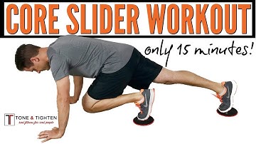 15-Minute Core Workout with Sliders - The best slider exercises for a 6-pack stomach