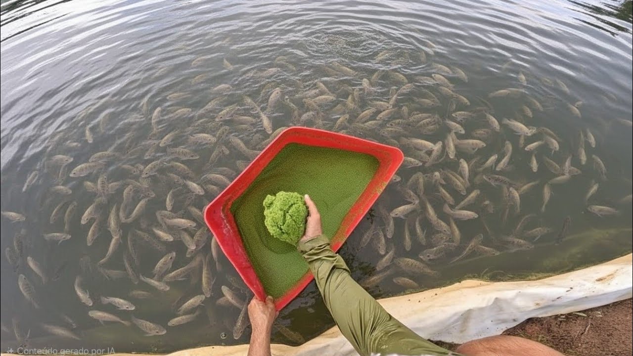 Criando tilápia sem gastar com ração nova forma de criar peixe!