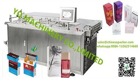 Semi Automatic BOPP Film Cigarette Cosmetic Box Cellophane Wrapping Machine