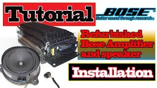 Cheap Refurbished Bose amplifier and speakers Tutorial  and Installation