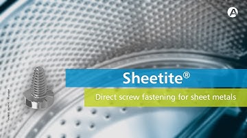 Sheetite® - direct screw fastening for sheet metals