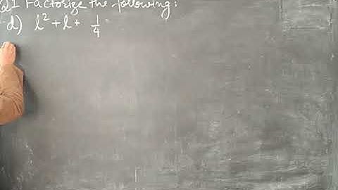 CLASS-8 FACTORIZATION OF ALGEBRAIC EXPRESSIONS EX 7.4 Q1(d)