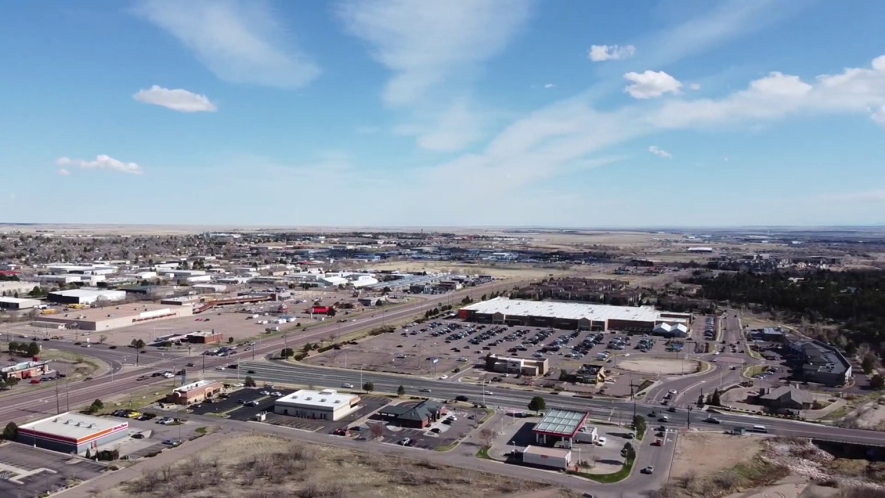 Powers Blvd in Colorado Springs Aerial Footage YouTube