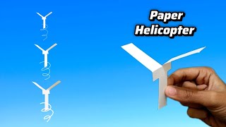 How to make a Helicopter from paper | Flying Helicopter | Uzi Crafts |