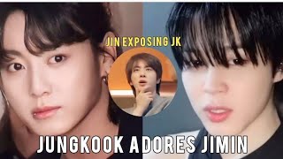 Jikook / Jin exposing Jungkook / Kookmin moments