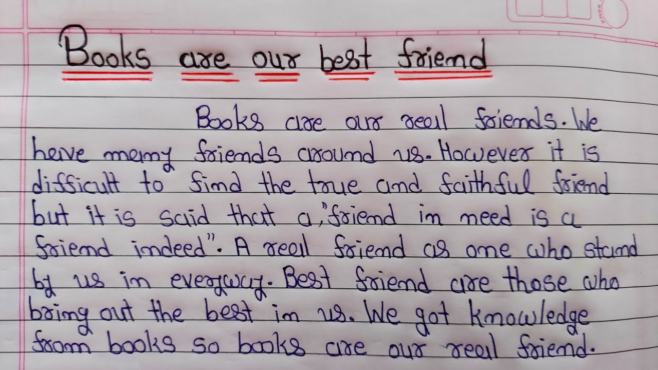 essay on books our friends