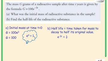 Higher Mathematics Logs and Exponentials Video 5 - Experimental Data