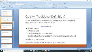Lecture 01 - Statistical quality control