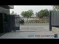 DEA Motorized 3 leaves Telescopic Sliding Gate Operation