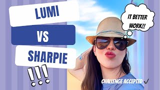 Lumi vs Sharpie Challenge Who will win? #nuskin#Lumi#beautytips#lumichallenge#skincareroutine