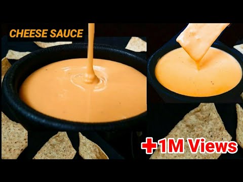 आसान घर का बना पनीर सॉस पकाने की विधि || नाचो चीज़ सॉस रेसिपी | How to make नाचो चीज़ सॉस