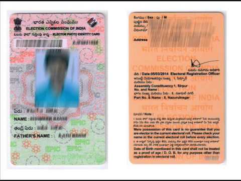 NEW ELETION ID CARD OF VOTERS IN INDIA 2014 - YouTube