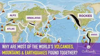 Why are most Volcano, Young Fold Mountains and Earthquakes found together? | Geography Rohit Dagar